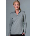 Women's Greg Norman Heathered 1/2-Zip Sweatshirt